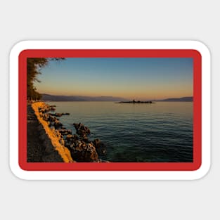 San Marino Island in Novi Vinodolski, Croatia Sticker